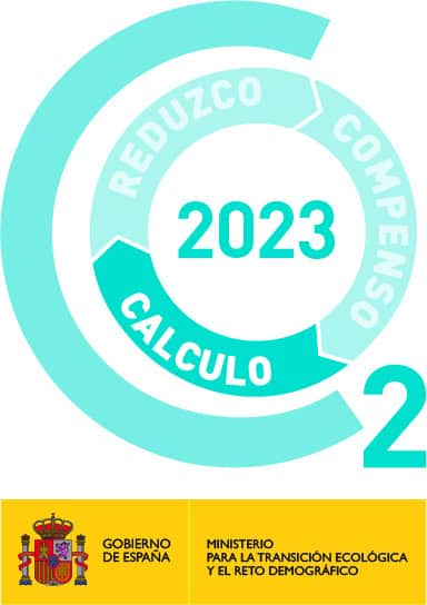Logo huella de carbono 2023