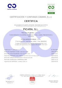 Certificado ISO 14001 2025